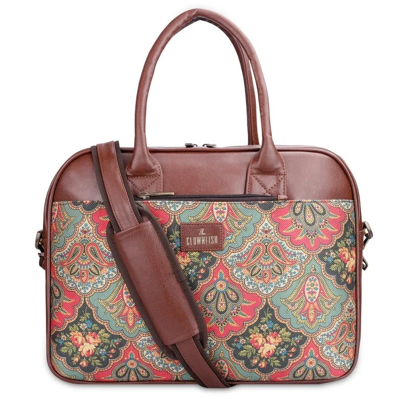 Compact laptop bag for 13-inch laptops for students and lightweight usersCompact laptop bag for 13-inch laptops for students and lightweight usersTHE CLOWNFISH Deborah series 15.6 inch Laptop Bag For Women Printed Handicraft Fabric & Faux Leather Office Bag Briefcase Messenger Sling Handbag Business Bag (Dark Pink) Compact laptop bag for 13-inch laptops for students and lightweight usersCompact laptop bag for 13-inch laptops for students and lightweight usersTHE CLOWNFISH Deborah series 15.6 inch Laptop Bag For Women Printed Handicraft Fabric & Faux Leather Office Bag Briefcase Messenger Sling Handbag Business Bag (Dark Pink)