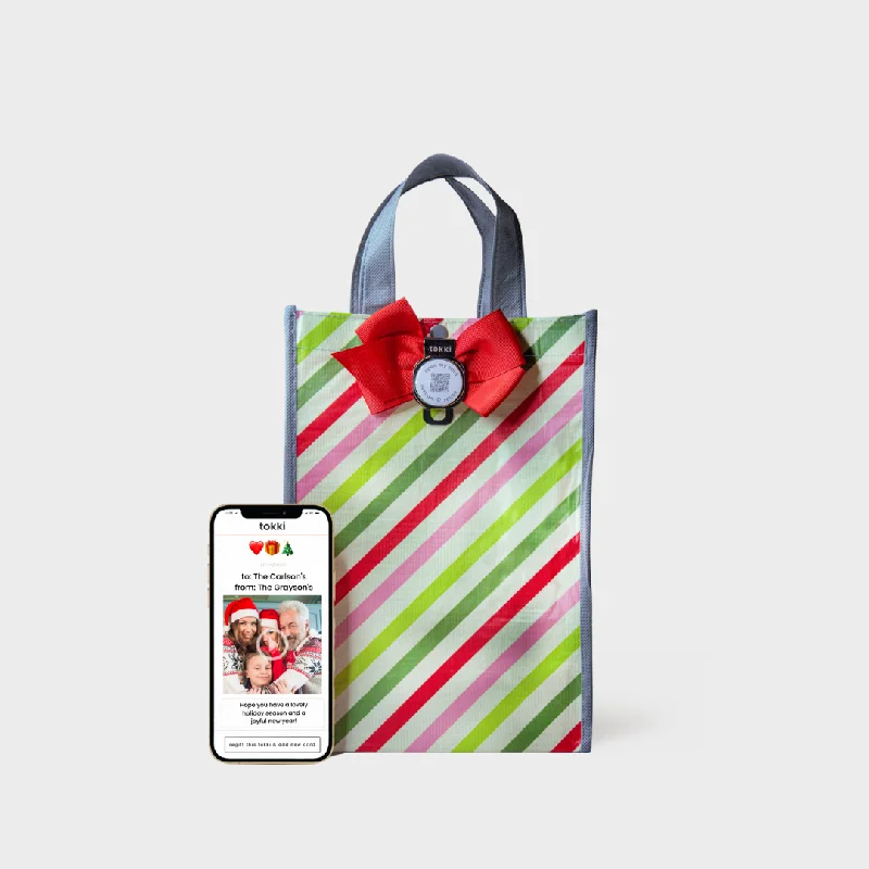Monogrammed shopping and gift bags with personalized initials for a unique touchTwinkle | Medium | Reusable Gift Bag + QR Greeting Card Monogrammed shopping and gift bags with personalized initials for a unique touchTwinkle | Medium | Reusable Gift Bag + QR Greeting Card