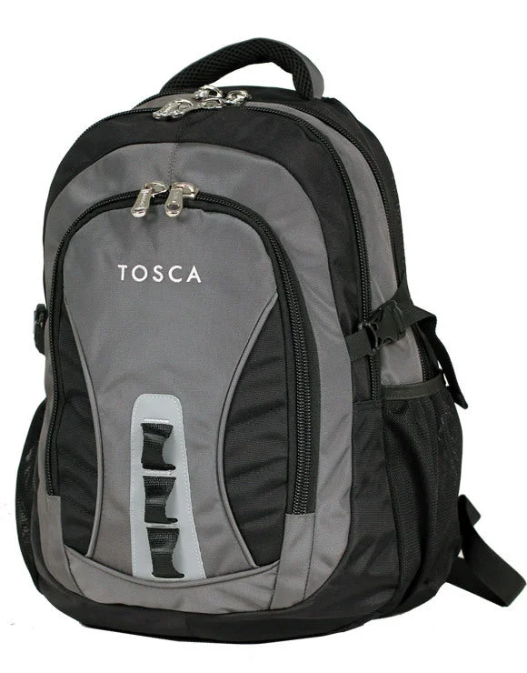 Lightweight nylon laptop bag with a 17-inch padded sleeve for daily commutersLightweight nylon laptop bag with a 17-inch padded sleeve for daily commutersTosca - TCA972-C Kids backpack - Black/Grey Lightweight nylon laptop bag with a 17-inch padded sleeve for daily commutersLightweight nylon laptop bag with a 17-inch padded sleeve for daily commutersTosca - TCA972-C Kids backpack - Black/Grey