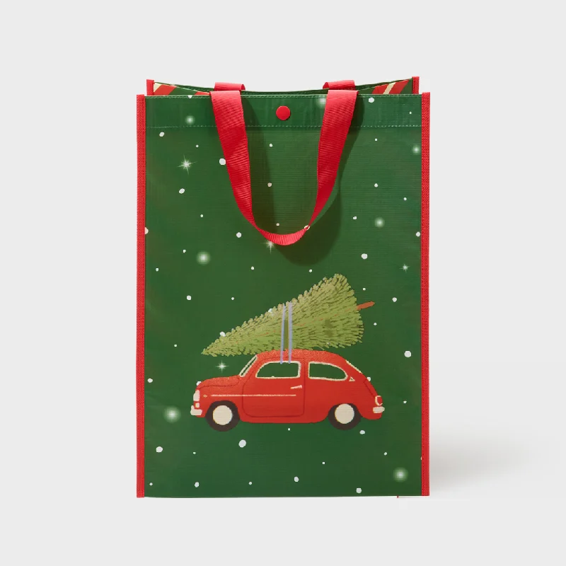 Monogrammed shopping and gift bags with personalized initials for a unique touchHoliday Red Car | Large | Reusable Gift Bag + QR Greeting Card Monogrammed shopping and gift bags with personalized initials for a unique touchHoliday Red Car | Large | Reusable Gift Bag + QR Greeting Card