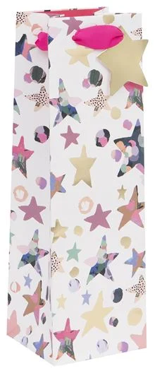 Monogrammed shopping and gift bags with personalized initials for a unique touchGift Bag Bottle - Stars Monogrammed shopping and gift bags with personalized initials for a unique touchGift Bag Bottle - Stars