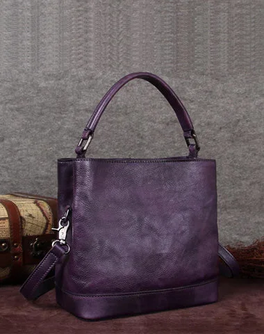 Faux Fur - Lined Bucket Bag in White for a Cozy Winter Accessory Purple Genuine Leather Womens Bucket Handbags Barrel Shoulder Bag Purses for Ladies Faux Fur - Lined Bucket Bag in White for a Cozy Winter Accessory Purple Genuine Leather Womens Bucket Handbags Barrel Shoulder Bag Purses for Ladies