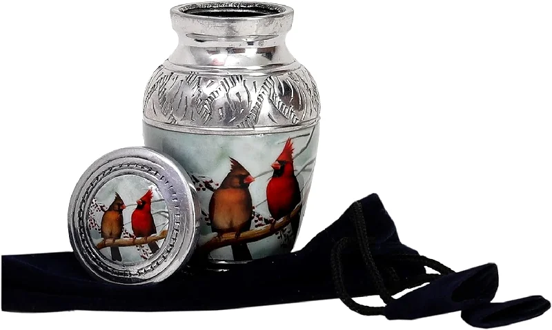 Plus - Size Canvas Tote Bag for Carrying Large Items Small Cardinal Couple Bird Lovely Keepsake Urn Qnty 1 - Keepsake Urn for Human Ashes with 1 Velvet Box Bag - Mini Memorial Affordable Keepsake Urn (4.5.in) Plus - Size Canvas Tote Bag for Carrying Large Items Small Cardinal Couple Bird Lovely Keepsake Urn Qnty 1 - Keepsake Urn for Human Ashes with 1 Velvet Box Bag - Mini Memorial Affordable Keepsake Urn (4.5.in)
