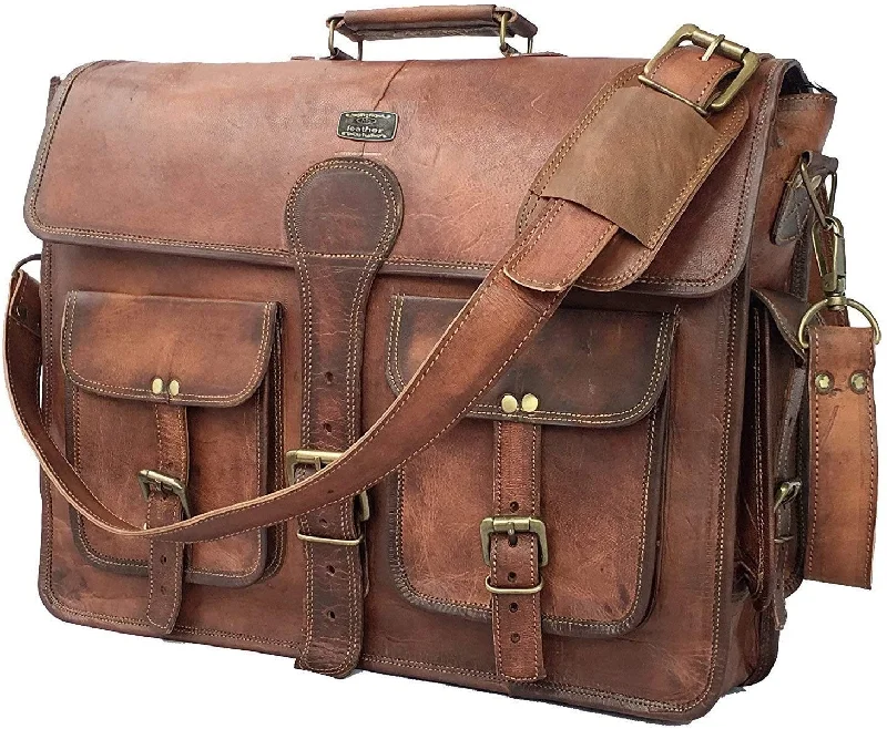Rustic Brown Canvas Duffle Bag for Weekend Getaways 18 Inch Vintage Handmade Leather Travel Messenger Office Crossbody Bag Laptop Briefcase Computer College Satchel Bag For Men And Women (DARK BROWN) Rustic Brown Canvas Duffle Bag for Weekend Getaways 18 Inch Vintage Handmade Leather Travel Messenger Office Crossbody Bag Laptop Briefcase Computer College Satchel Bag For Men And Women (DARK BROWN)