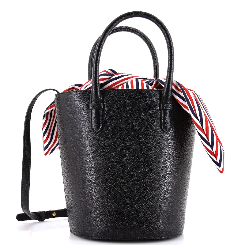 Metallic Bucket Bag in Rose Gold with Chain Strap for a Trendy Party Look Knot Bucket Bag Leather with Fabric Metallic Bucket Bag in Rose Gold with Chain Strap for a Trendy Party Look Knot Bucket Bag Leather with Fabric