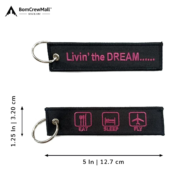 Waterproof Canvas Messenger Bag for Commuting in All Weather LIVIN' THE DREAM-PINK