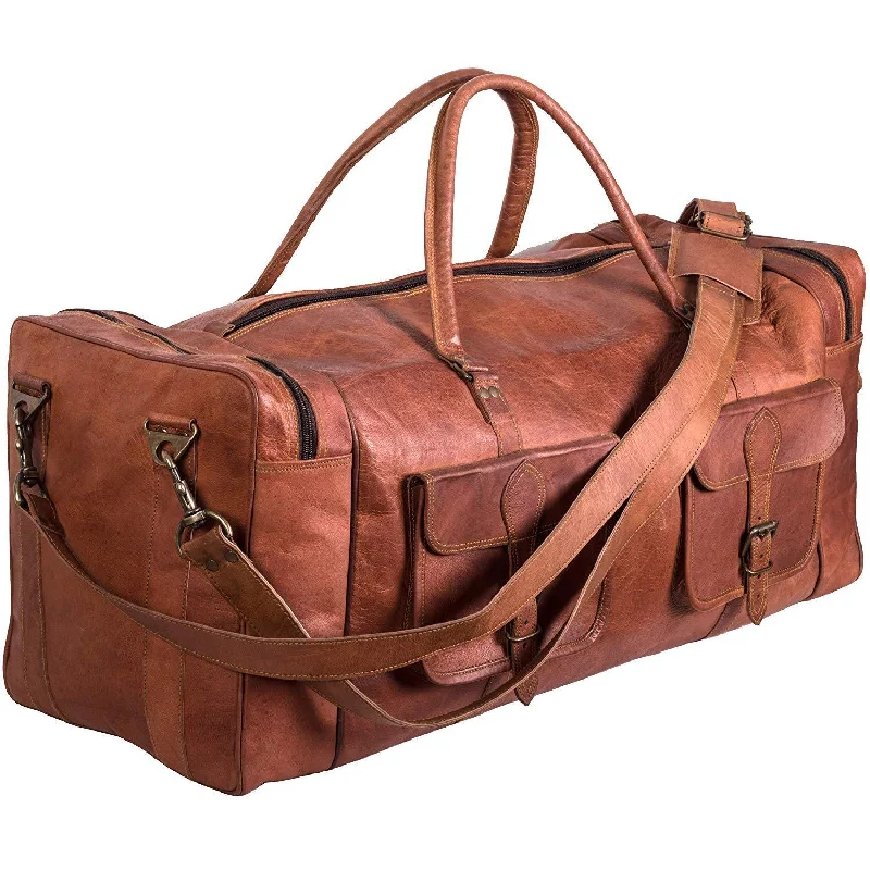 Kids' Canvas Backpack with Fun Animal Prints for School Leather Duffel Bag 30 inch Large Travel Bag Gym Sports Overnight Weekender Bag by Komal s Passion Leather Kids' Canvas Backpack with Fun Animal Prints for School Leather Duffel Bag 30 inch Large Travel Bag Gym Sports Overnight Weekender Bag by Komal s Passion Leather
