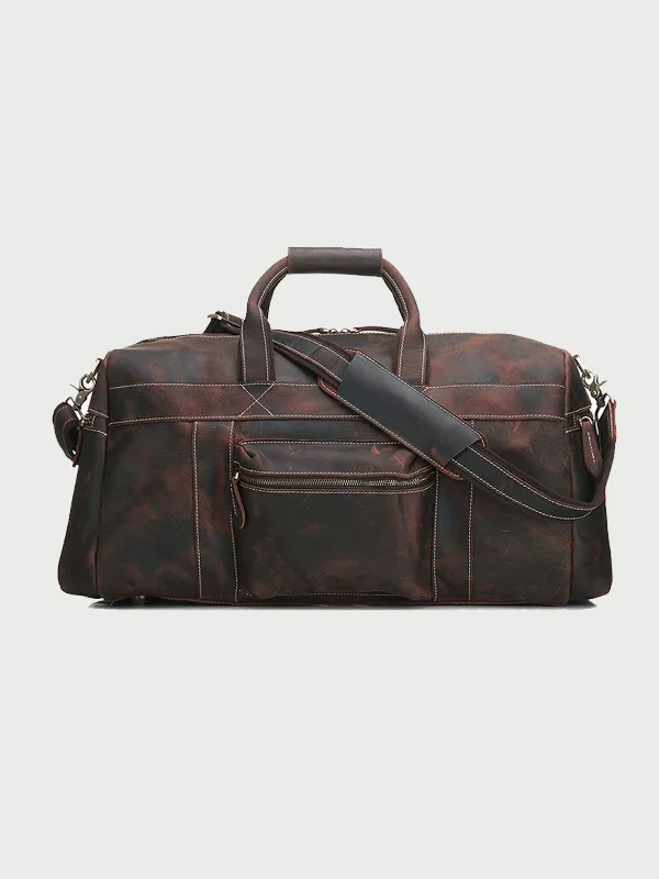 Waterproof Canvas Messenger Bag for Commuting in All Weather Leather Travel Bag