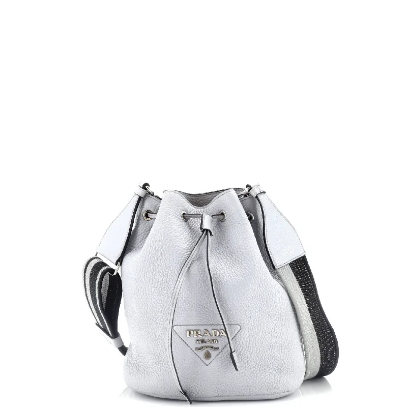 Linen Bucket Bag in Natural Beige with Braided Strap for a Rustic Summer Ensemble Flou Bucket Bag Vitello Daino Small