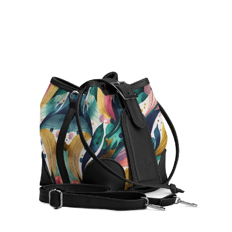Women's Bucket Bag with Adjustable Shoulder Strap in Orange for Comfort on the Go Black Bucket Bags Color Flow Women's Bucket Bag with Adjustable Shoulder Strap in Orange for Comfort on the Go Black Bucket Bags Color Flow