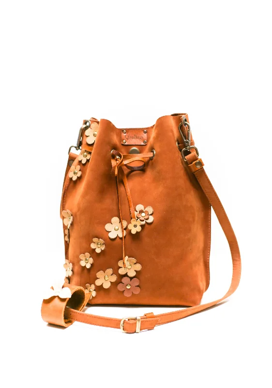 Women's Quilted Bucket Bag in Black with Silver Hardware for a Classic and Timeless Style Floral Leather Bucket Bag Women's Quilted Bucket Bag in Black with Silver Hardware for a Classic and Timeless Style Floral Leather Bucket Bag