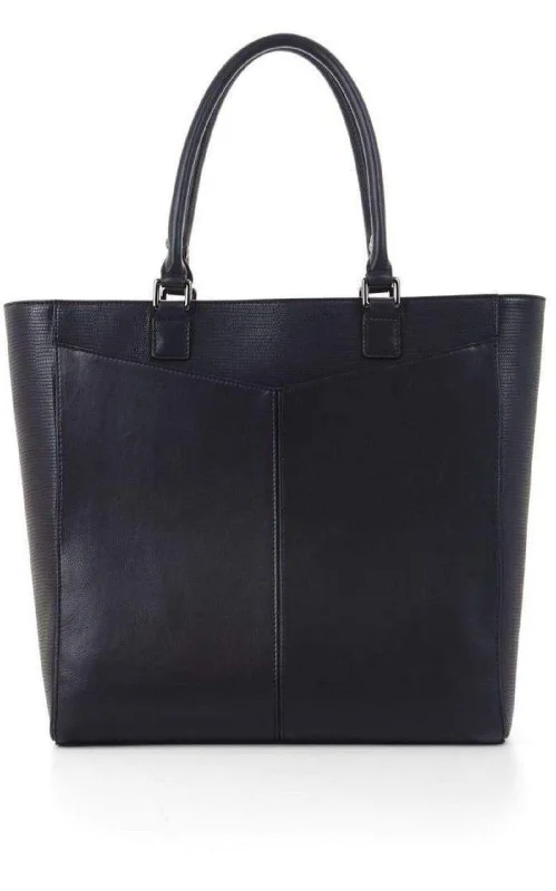 Canvas and Leather - Trimmed Bucket Bag in Beige for a Casual Weekend Getaway Avery Black Leather Tote Bag Canvas and Leather - Trimmed Bucket Bag in Beige for a Casual Weekend Getaway Avery Black Leather Tote Bag