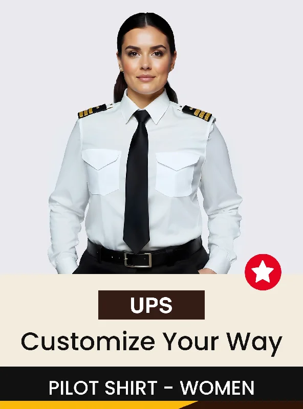 Plus - Size Canvas Tote Bag for Carrying Large Items UPS Long Sleeve Custom Women's Pilot Shirt Plus - Size Canvas Tote Bag for Carrying Large Items UPS Long Sleeve Custom Women's Pilot Shirt