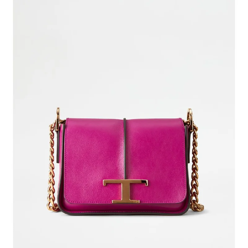 Women's Bucket Bag with Magnetic Closure in Purple for Easy Access T Timeless Crossbody Bag in Leather Mini Women's Bucket Bag with Magnetic Closure in Purple for Easy Access T Timeless Crossbody Bag in Leather Mini