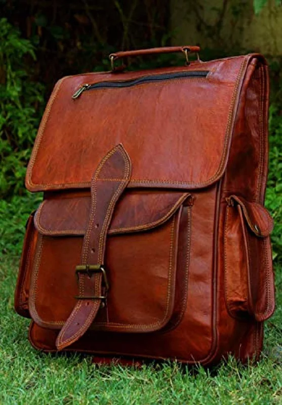Heavy - Duty Canvas Tool Bag with Multiple Compartments for DIY Enthusiasts 16 Inch Genuine Leather Retro Rucksack Backpack Bag , Picnic Bag Travel Heavy - Duty Canvas Tool Bag with Multiple Compartments for DIY Enthusiasts 16 Inch Genuine Leather Retro Rucksack Backpack Bag , Picnic Bag Travel
