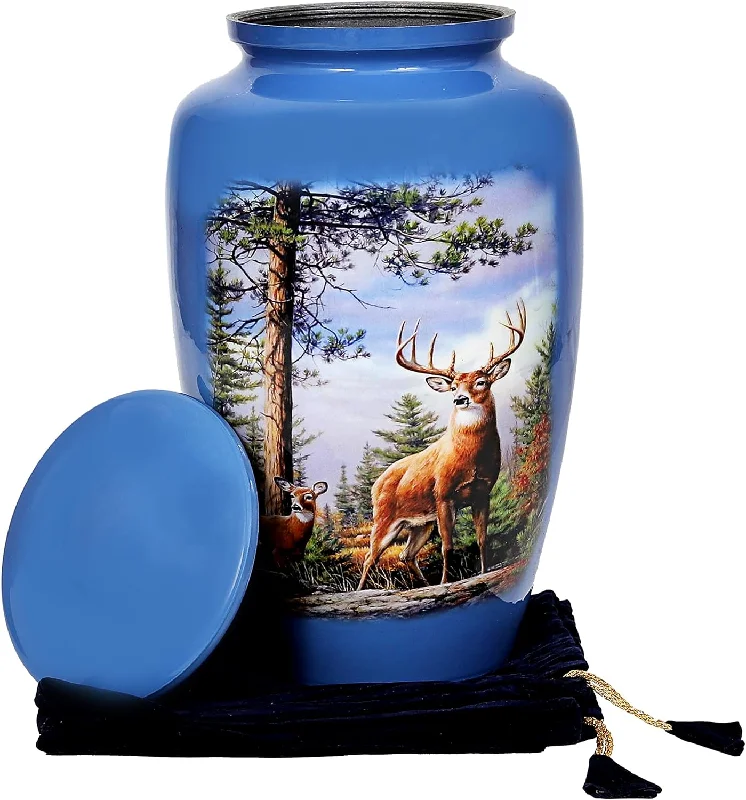 Waterproof Canvas Messenger Bag for Commuting in All Weather Cremation Urn, Adult Urns for Ashes - Grazing Deer Adult Handcrafted - Affordable Urn for Ashes (Adult (200 lbs) – 10.5 x 6 “, with Nice Velvet Bag Waterproof Canvas Messenger Bag for Commuting in All Weather Cremation Urn, Adult Urns for Ashes - Grazing Deer Adult Handcrafted - Affordable Urn for Ashes (Adult (200 lbs) – 10.5 x 6 “, with Nice Velvet Bag