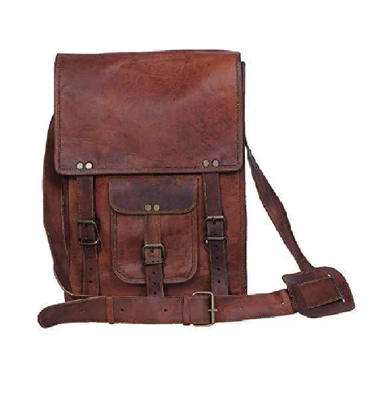 Black Canvas Laptop Messenger Bag for Professional Use Sturdy Ipad Satchel Bag