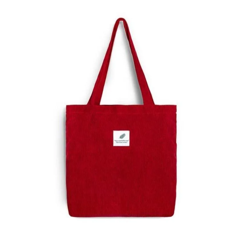 Canvas Drawstring Backpack for Gym and Workout Gear Corduroy Canvas Tote Handbag
