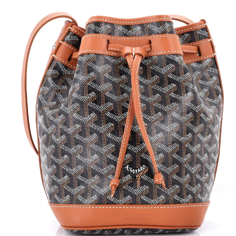Women's Printed Bucket Bag in Floral Patterns for a Spring - Themed Day at the Park Petit Flot Bucket Bag Coated Canvas PM Women's Printed Bucket Bag in Floral Patterns for a Spring - Themed Day at the Park Petit Flot Bucket Bag Coated Canvas PM