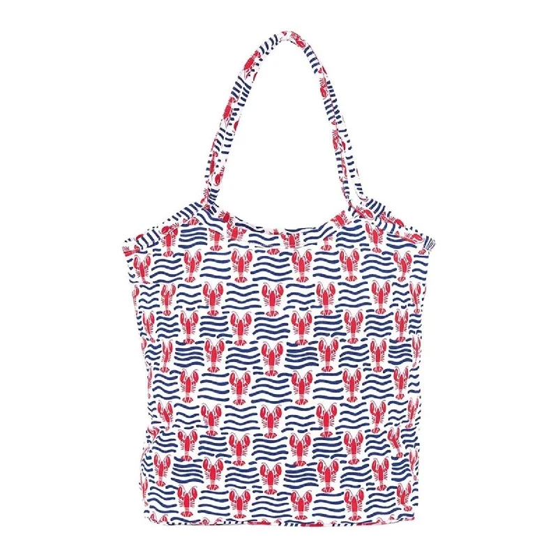 Women's Printed Bucket Bag in Floral Patterns for a Spring - Themed Day at the Park Lobster Waves Bucket Bag Women's Printed Bucket Bag in Floral Patterns for a Spring - Themed Day at the Park Lobster Waves Bucket Bag
