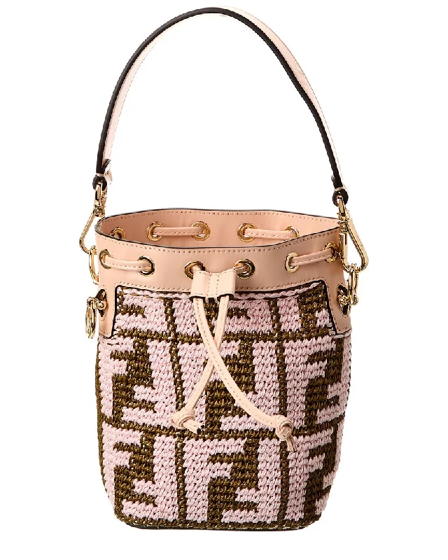 Linen Bucket Bag in Natural Beige with Braided Strap for a Rustic Summer Ensemble FENDI Mon Tresor Mini Raffia & Leather Bucket Bag (Authentic Pre-Owned) Linen Bucket Bag in Natural Beige with Braided Strap for a Rustic Summer Ensemble FENDI Mon Tresor Mini Raffia & Leather Bucket Bag (Authentic Pre-Owned)
