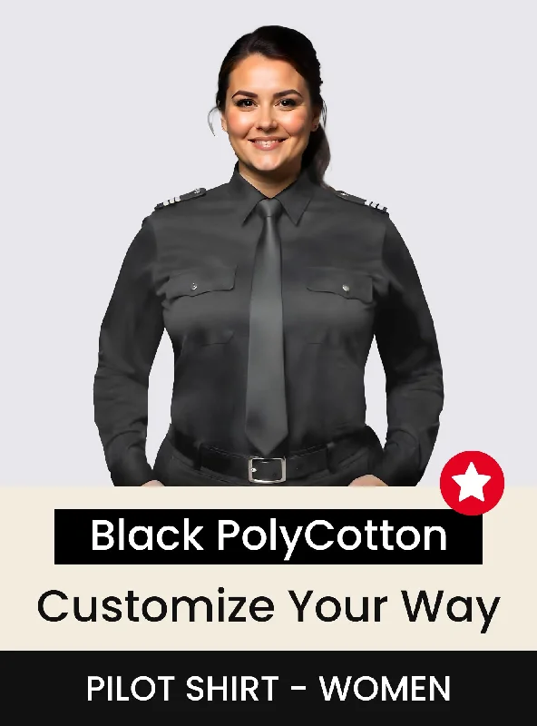 Military - Inspired Canvas Rucksack for Outdoor Adventures Custom Black Pilot Shirt Women Military - Inspired Canvas Rucksack for Outdoor Adventures Custom Black Pilot Shirt Women
