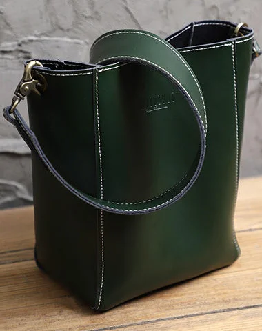Women's Bucket Bag with Magnetic Closure in Purple for Easy Access Cute Green LEATHER WOMEN Bucket SHOULDER BAG Barrel Crossbody Purses FOR WOMEN