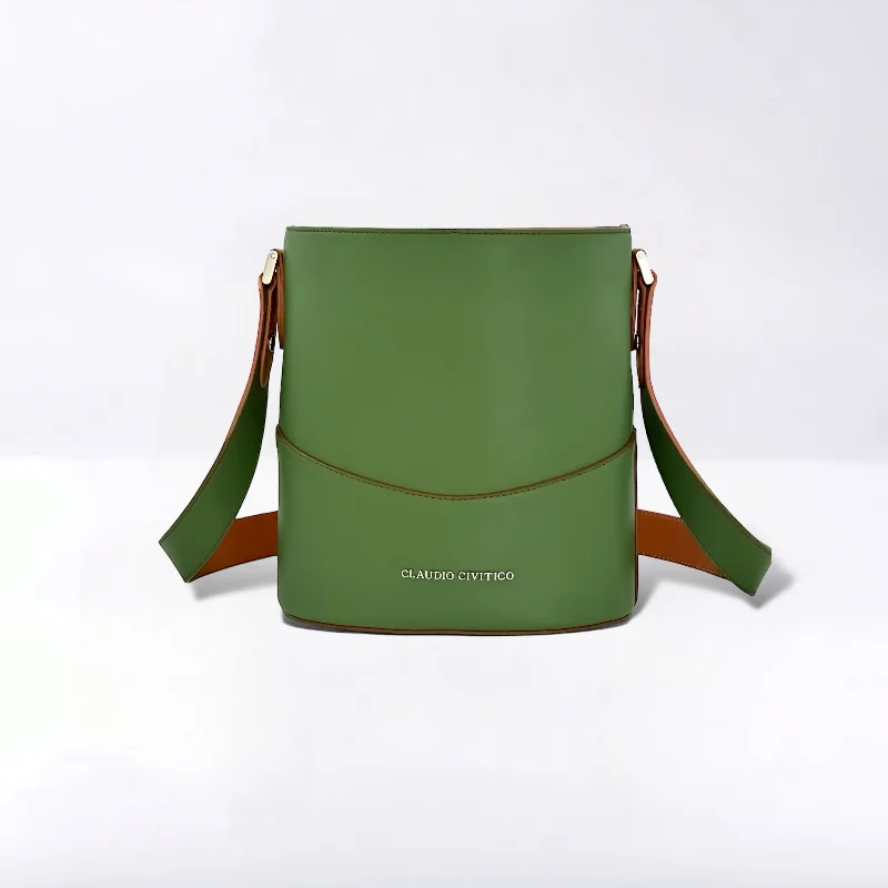 Women's Drawstring Bucket Bag in Mustard Yellow with Pockets for Practicality Green Bucket Bag Women's Drawstring Bucket Bag in Mustard Yellow with Pockets for Practicality Green Bucket Bag