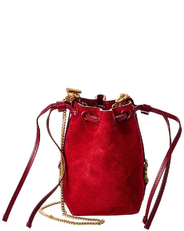 Bucket Bag with Embossed Animal Print in Tan for a Wild and Stylish Statement Chloé Marcie Micro Suede & Leather Bucket Bag Bucket Bag with Embossed Animal Print in Tan for a Wild and Stylish Statement Chloé Marcie Micro Suede & Leather Bucket Bag
