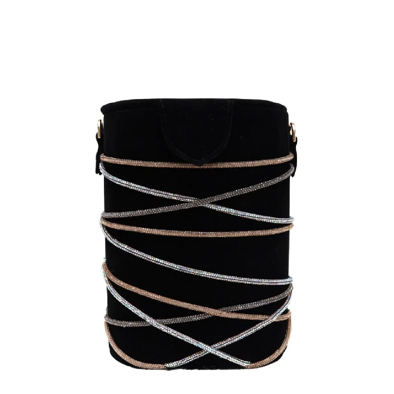 Rattan Bucket Bag in Natural Color with Beadwork for a Tropical Vacation Knotty Bucket Bag Rattan Bucket Bag in Natural Color with Beadwork for a Tropical Vacation Knotty Bucket Bag