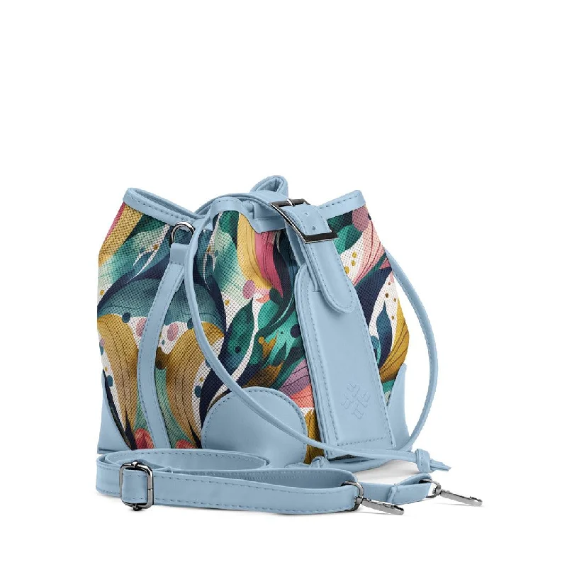 Women's Bucket Bag with Adjustable Shoulder Strap in Orange for Comfort on the Go Blue Bucket Bags Color Flow Women's Bucket Bag with Adjustable Shoulder Strap in Orange for Comfort on the Go Blue Bucket Bags Color Flow