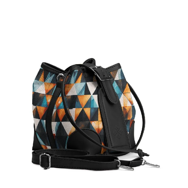 Faux Fur - Lined Bucket Bag in White for a Cozy Winter Accessory Black Bucket Bags Polygon Faux Fur - Lined Bucket Bag in White for a Cozy Winter Accessory Black Bucket Bags Polygon