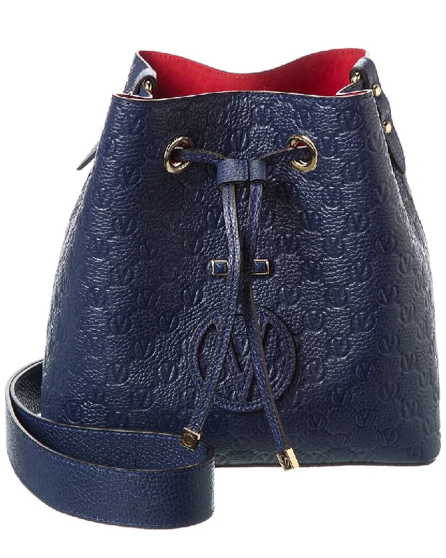 Suede Bucket Bag in Burgundy with Tassel Trim for a Boho - Chic Vibe Valentino by Mario Valentino Karl Medallion Leather Bucket Bag Suede Bucket Bag in Burgundy with Tassel Trim for a Boho - Chic Vibe Valentino by Mario Valentino Karl Medallion Leather Bucket Bag