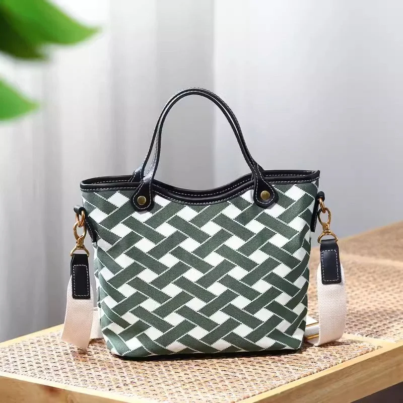 Kids' Canvas Backpack with Fun Animal Prints for School Ladies Small Canvas Tote Bag Crossbody Canvas Bags For Women