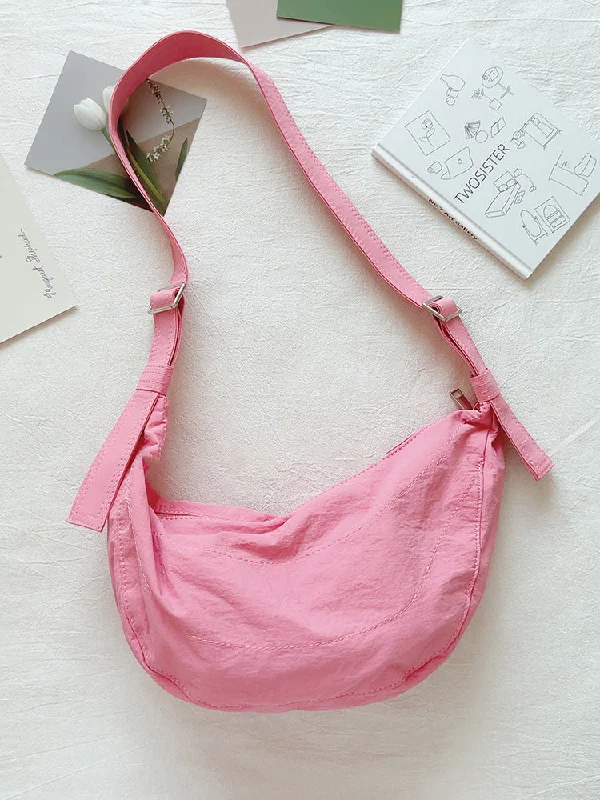 Plus - Size Canvas Tote Bag for Carrying Large Items Elena Handbags Round Nylon Fashion Shoulder Bag Plus - Size Canvas Tote Bag for Carrying Large Items Elena Handbags Round Nylon Fashion Shoulder Bag