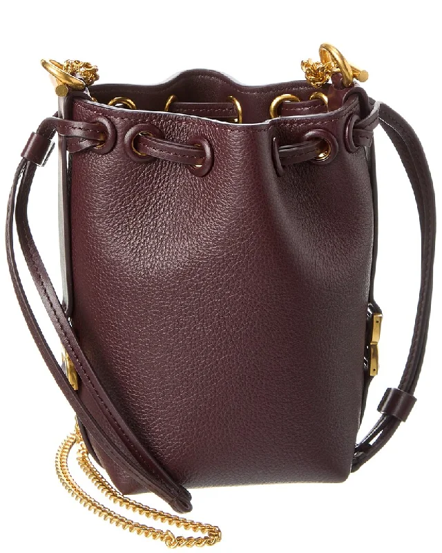 Rattan Bucket Bag in Natural Color with Beadwork for a Tropical Vacation Chloé Marcie Micro Leather Bucket Bag Rattan Bucket Bag in Natural Color with Beadwork for a Tropical Vacation Chloé Marcie Micro Leather Bucket Bag