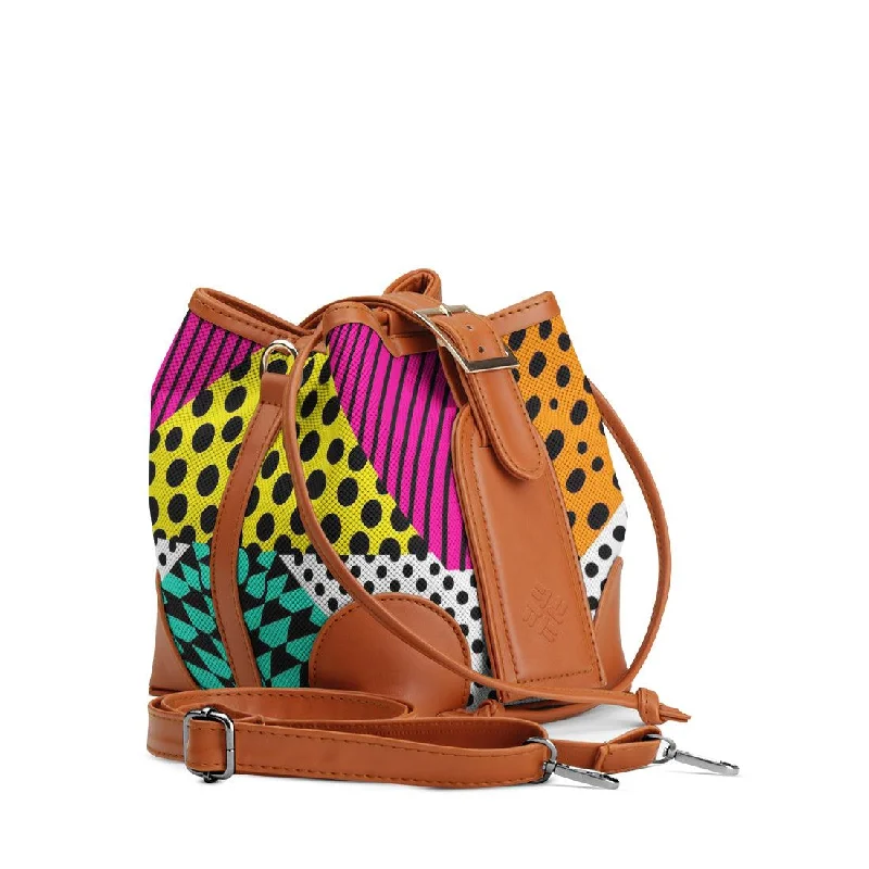 Women's Bucket Bag with Adjustable Shoulder Strap in Orange for Comfort on the Go Havana Bucket Bags Flows Women's Bucket Bag with Adjustable Shoulder Strap in Orange for Comfort on the Go Havana Bucket Bags Flows