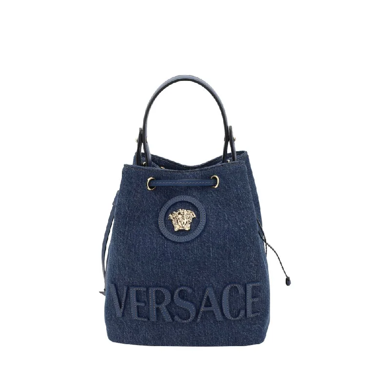 Faux Fur - Lined Bucket Bag in White for a Cozy Winter Accessory Versace Bucket Women's Bag Faux Fur - Lined Bucket Bag in White for a Cozy Winter Accessory Versace Bucket Women's Bag