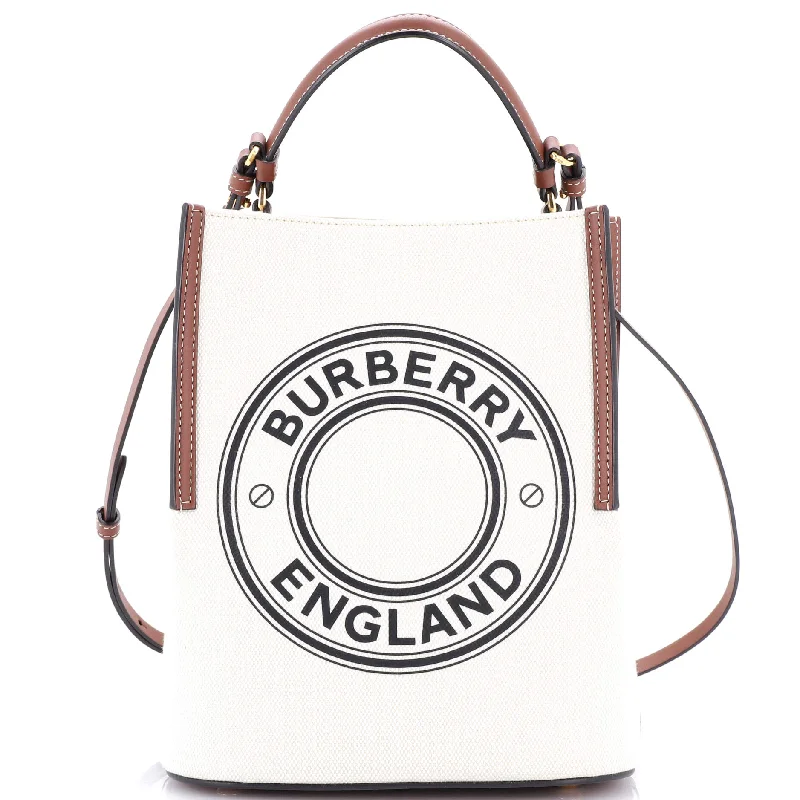 Bucket Bag with Embossed Animal Print in Tan for a Wild and Stylish Statement Peggy Logo Bucket Bag Canvas Small Bucket Bag with Embossed Animal Print in Tan for a Wild and Stylish Statement Peggy Logo Bucket Bag Canvas Small