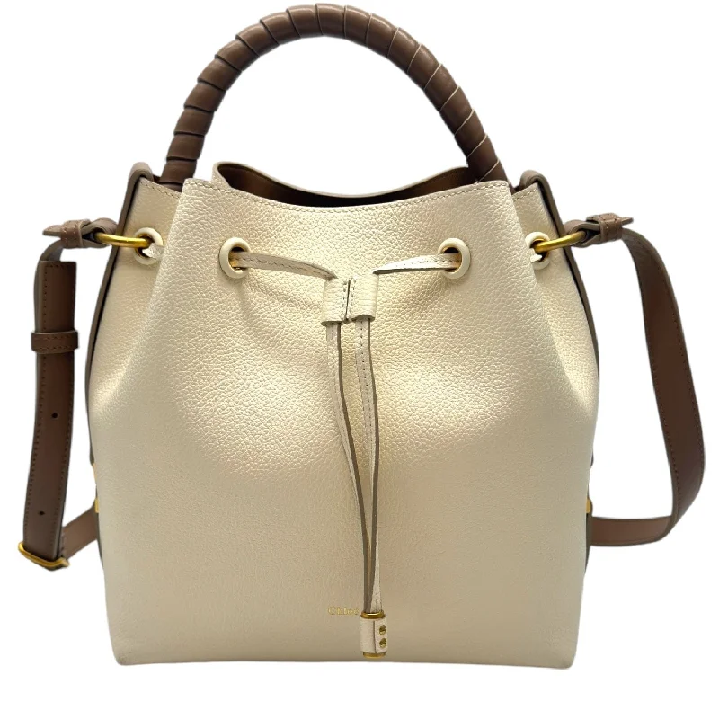 Vegan Leather Bucket Bag in Light Gray for the Ethical Fashionista CHLOE Marcie Drawstring Leather Bucket Bag - Misty Ivory Vegan Leather Bucket Bag in Light Gray for the Ethical Fashionista CHLOE Marcie Drawstring Leather Bucket Bag - Misty Ivory