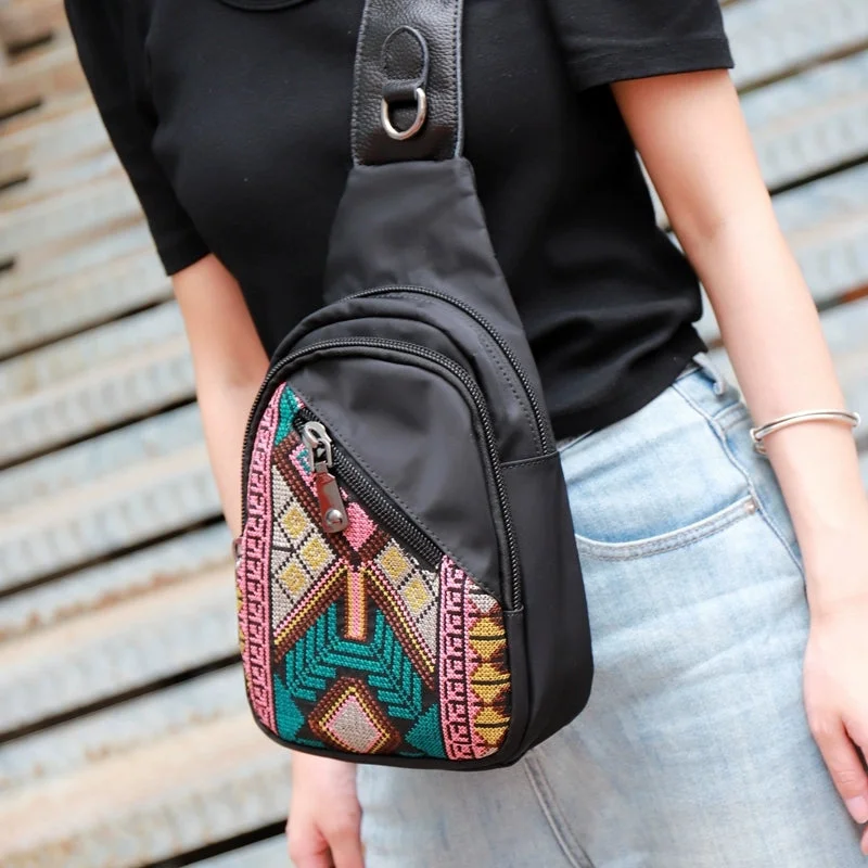 Waterproof Canvas Messenger Bag for Commuting in All Weather Small Nylon Sling Bag Black Crossbody Bags For Women Waterproof Canvas Messenger Bag for Commuting in All Weather Small Nylon Sling Bag Black Crossbody Bags For Women
