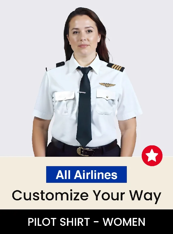 Military - Inspired Canvas Rucksack for Outdoor Adventures All Airlines Short Sleeve Custom Women's Pilot Military - Inspired Canvas Rucksack for Outdoor Adventures All Airlines Short Sleeve Custom Women's Pilot