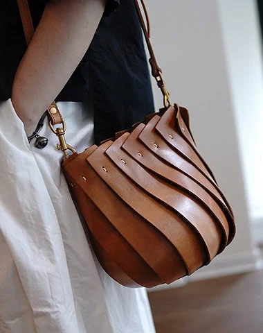 Vegan Leather Bucket Bag in Light Gray for the Ethical Fashionista Vintage Brown Leather Splicing Bucket Handbag Women Handmade Small Shoulder Bag for Women Vegan Leather Bucket Bag in Light Gray for the Ethical Fashionista Vintage Brown Leather Splicing Bucket Handbag Women Handmade Small Shoulder Bag for Women