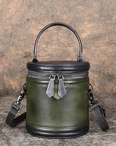 Vegan Leather Bucket Bag in Light Gray for the Ethical Fashionista Green Leather Womens Bucket Handbag Barrel Shoulder Bag Crossbody Purse for Ladies Vegan Leather Bucket Bag in Light Gray for the Ethical Fashionista Green Leather Womens Bucket Handbag Barrel Shoulder Bag Crossbody Purse for Ladies