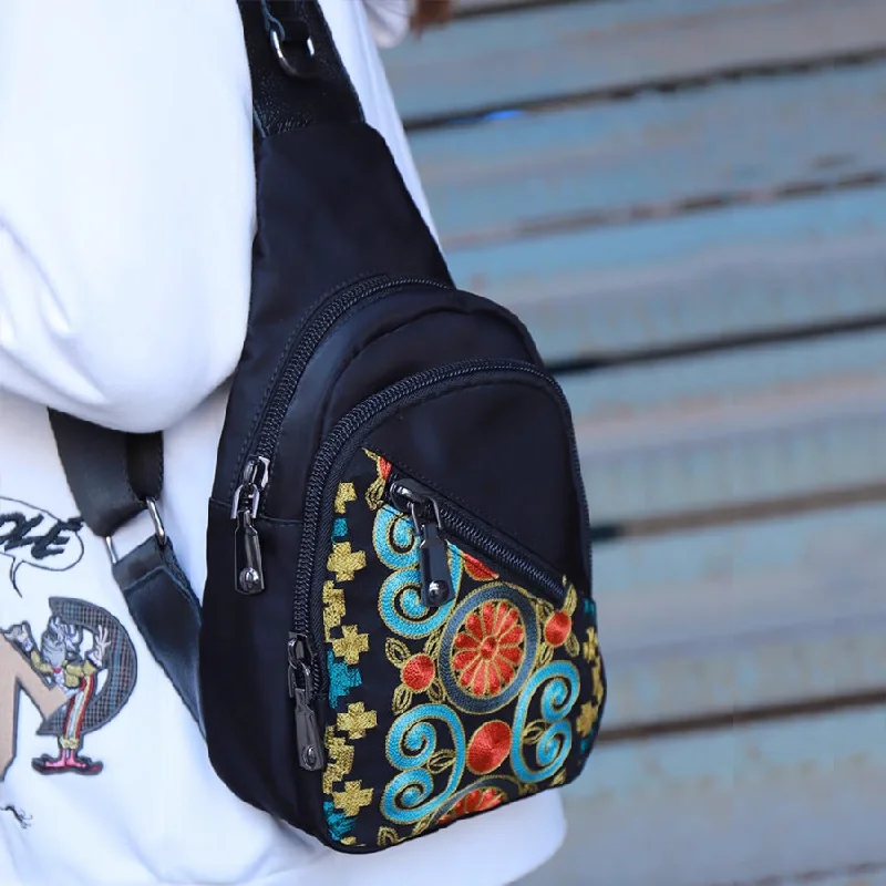 Customizable Canvas Tote Bag for Brand Promotion Boho Women's Nylon Sling Bag Chest Bag For Women Customizable Canvas Tote Bag for Brand Promotion Boho Women's Nylon Sling Bag Chest Bag For Women