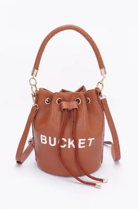 PVC Bucket Bag in Clear with Glitter Accents for a Fun and Edgy Style FASHNZFAB Faux Leather Bucket Bag