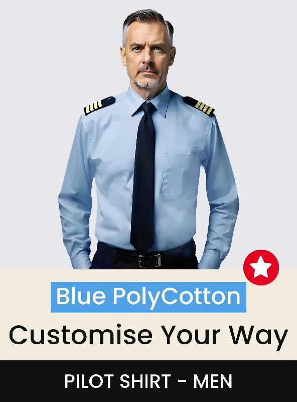 Foldable Canvas Shopping Bag for Easy Storage in Your Car Custom Blue Polycotton Pilot Shirt Men Foldable Canvas Shopping Bag for Easy Storage in Your Car Custom Blue Polycotton Pilot Shirt Men