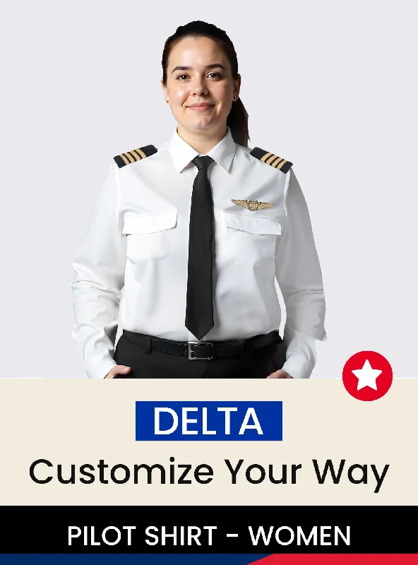 Military - Inspired Canvas Rucksack for Outdoor Adventures Delta Long Sleeve Custom Women's Pilot Shirt Military - Inspired Canvas Rucksack for Outdoor Adventures Delta Long Sleeve Custom Women's Pilot Shirt