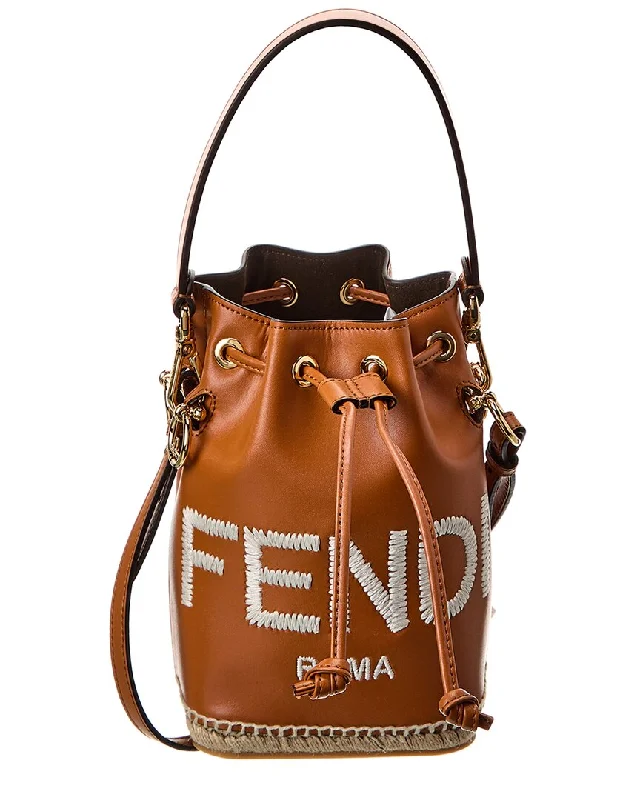 Women's Printed Bucket Bag in Floral Patterns for a Spring - Themed Day at the Park FENDI Mon Tresor Mini Leather Bucket Bag Women's Printed Bucket Bag in Floral Patterns for a Spring - Themed Day at the Park FENDI Mon Tresor Mini Leather Bucket Bag