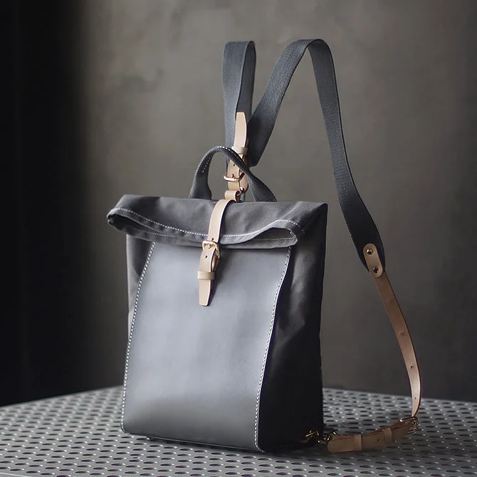 Canvas Art Supply Bag with Adjustable Dividers for Artists Chic Womens Fabric And Leather Backpack Purse Canvas Rucksack Bag For Women Canvas Art Supply Bag with Adjustable Dividers for Artists Chic Womens Fabric And Leather Backpack Purse Canvas Rucksack Bag For Women